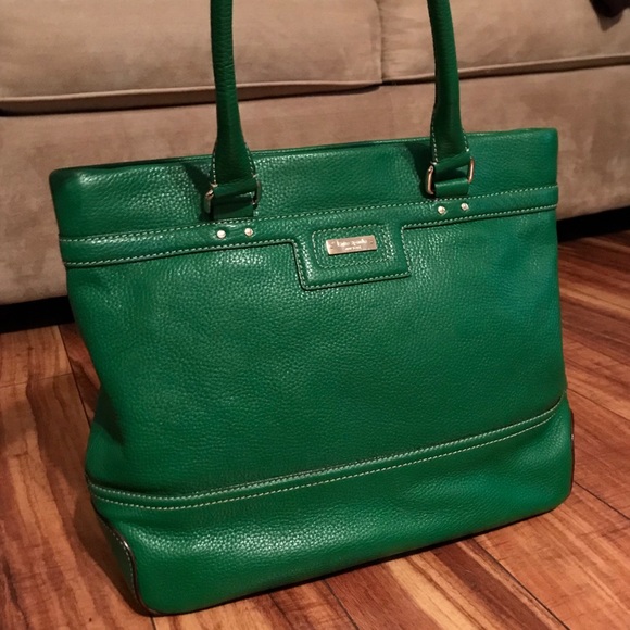 Cole Haan Handbags - Cole Haan authentic pebbled leather bag green